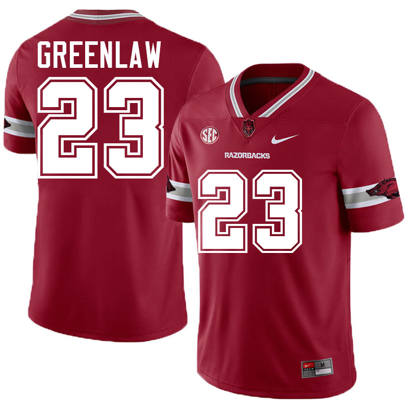 Dre Greenlaw Arkansas Jersey,Arkansas Razorbacks #23 Dre Greenlaw Jersey Youth College-Alternate